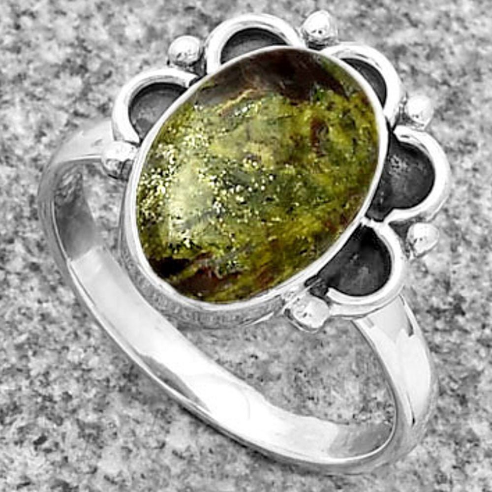 Dragon Blood Stone - South Africa Ring size-8 R-1216 SDR185248