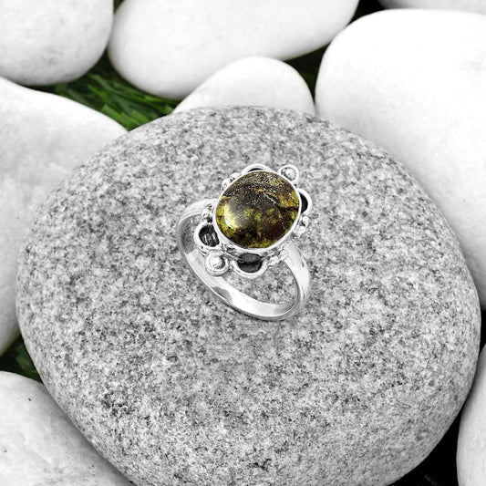 Dragon Blood Stone - South Africa Ring size-7.5 R-1103 SDR185313