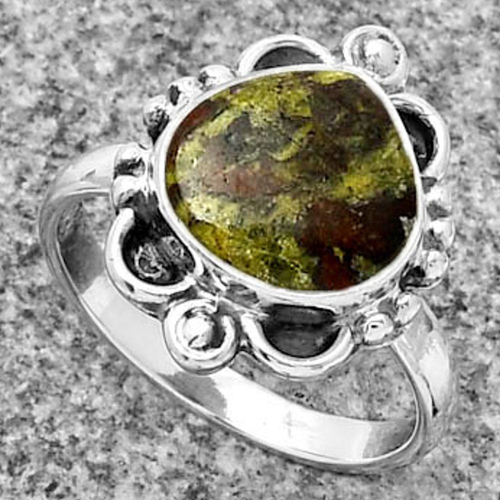 Dragon Blood Stone - South Africa Ring size-7.5 R-1103 SDR185331