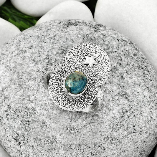 Star - Blue Scheelite - Turkey Ring size-8.5 R-1290 SDR185488