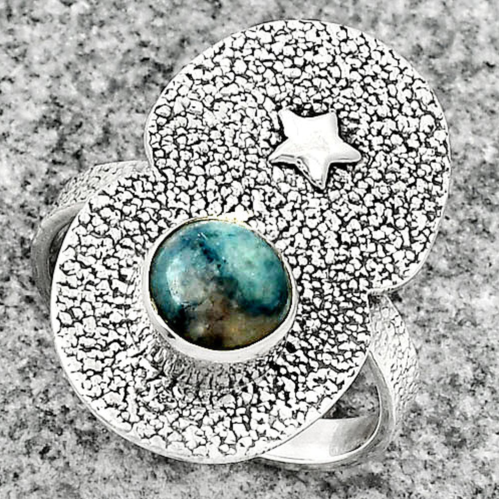 Star - Blue Scheelite - Turkey Ring size-8.5 R-1290 SDR185490