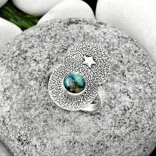 Star - Blue Scheelite - Turkey Ring size-8.5 R-1290 SDR185490