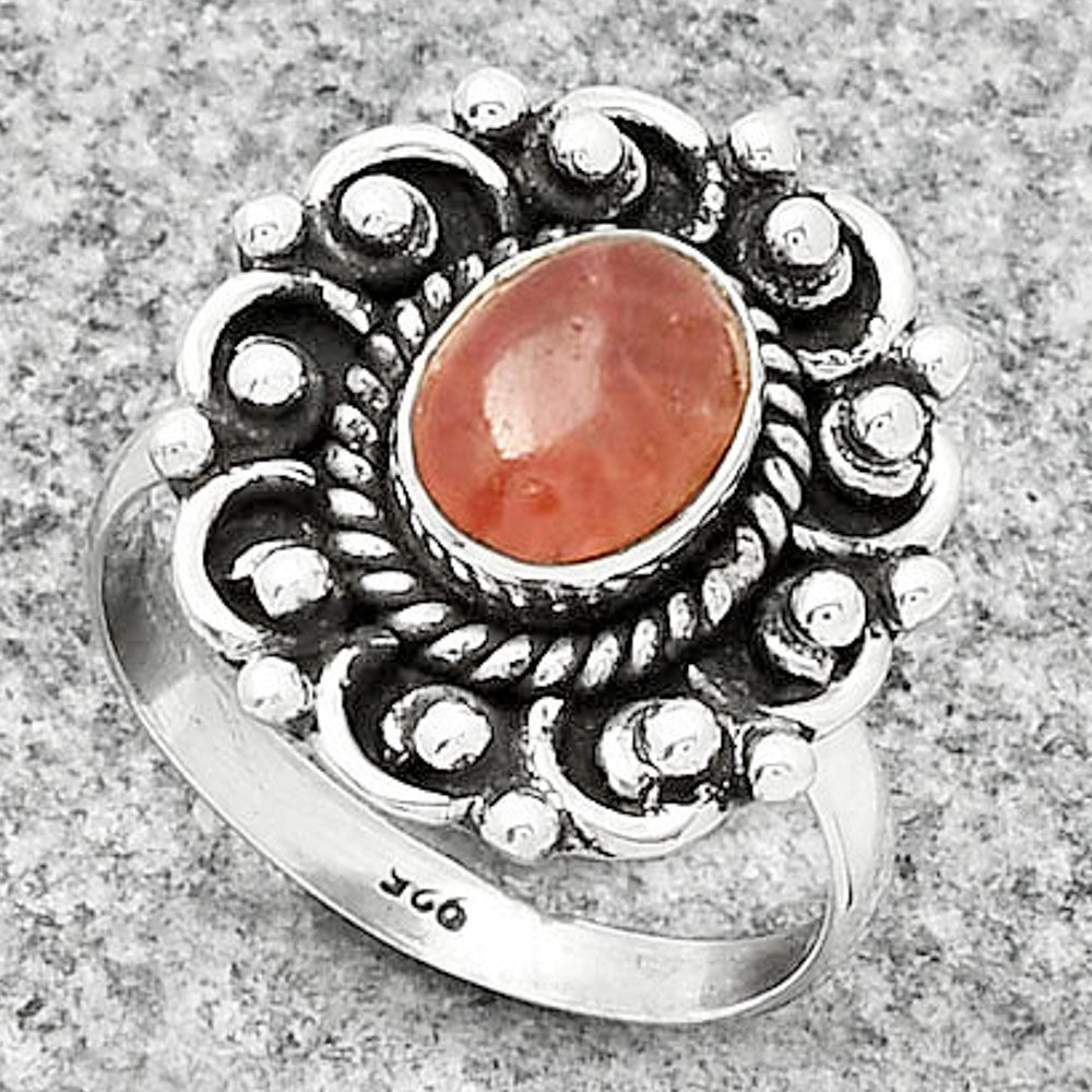 Natural Rhodochrosite Argentina Ring size-9 R-1563 SDR185498