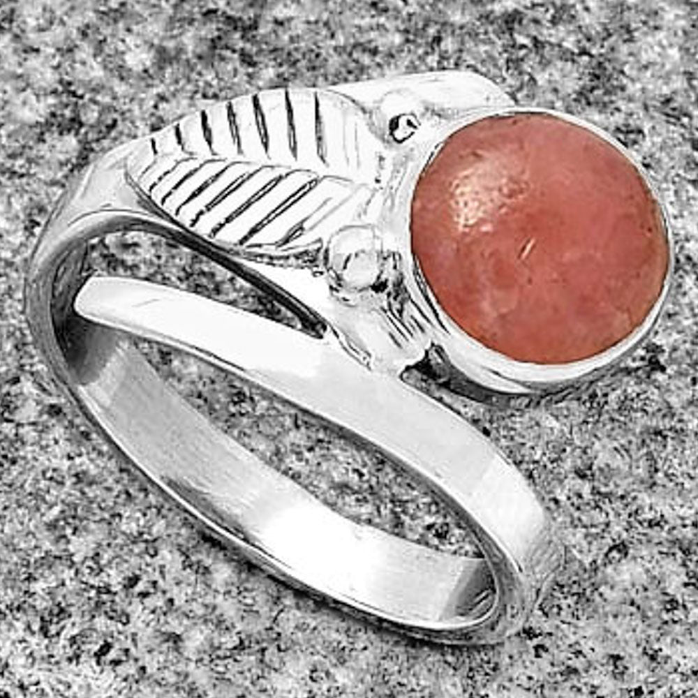 Natural Rhodochrosite Argentina Ring size-7 R-1410 SDR185670