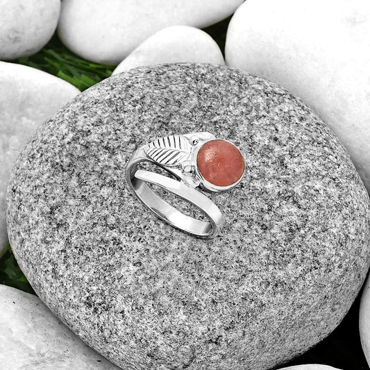 Natural Rhodochrosite Argentina Ring size-7 R-1410 SDR185670
