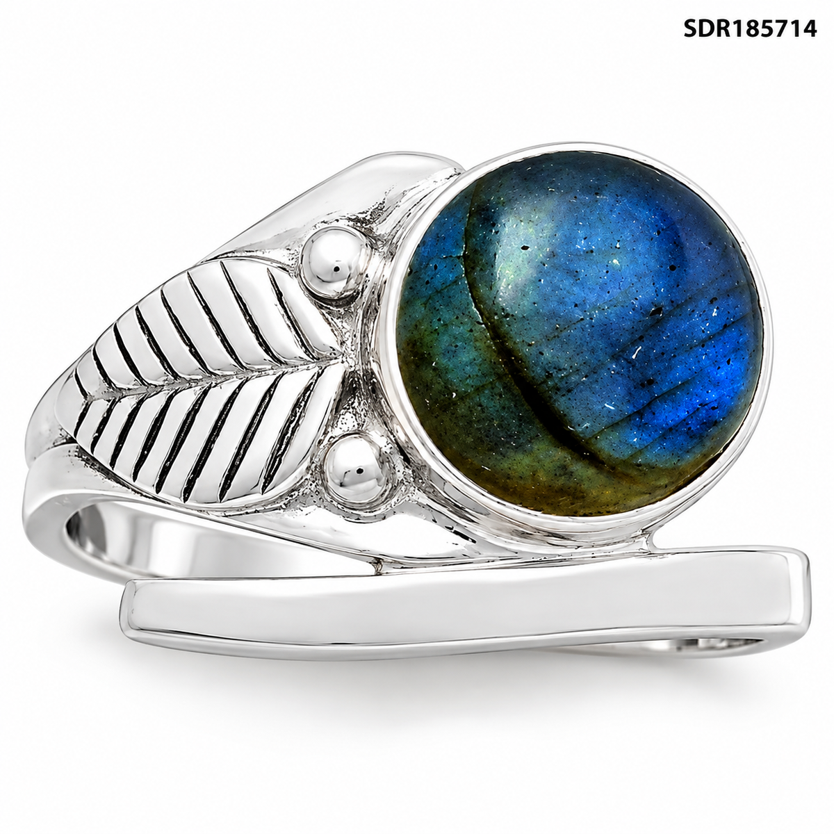 Natural Blue Labradorite Madagascar Ring size-8 R-1410 SDR185714