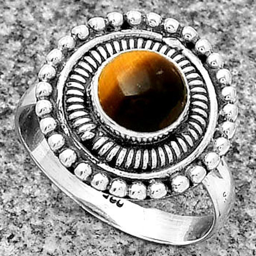 Natural Tiger Eye - Africa Ring size-7 R-1388 SDR185778