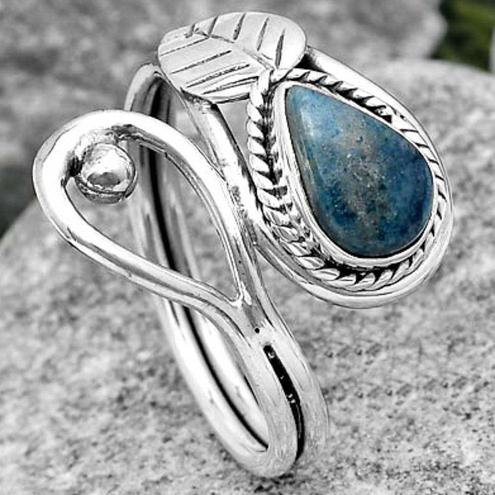 Natural Blue Scheelite - Turkey Ring size-7.5 R-1464 SDR186767