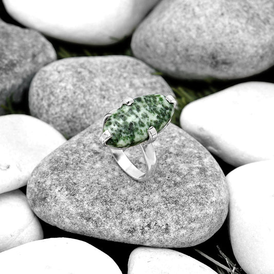 Natural Dioptase Ring size-8.5 R-1089 SDR187007