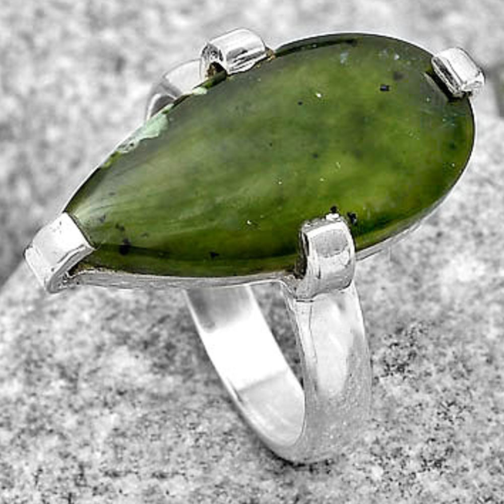 Natural Chrome Chalcedony Ring size-7 R-1089 SDR187015