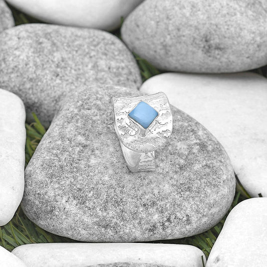 Adjustable - Natural Owyhee Opal Ring size-6 R-1319 SDR187107