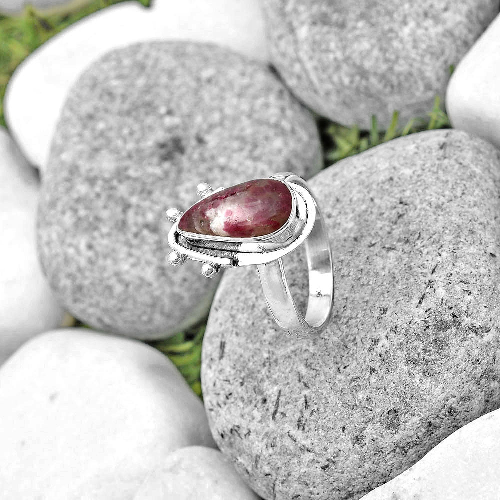 Natural Tourmaline Quartz Ring size-8 R-1513 SDR187665