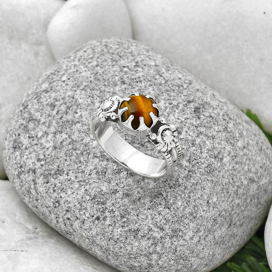 Natural Tiger Eye - Africa Ring size-8 R-1210 SDR188288