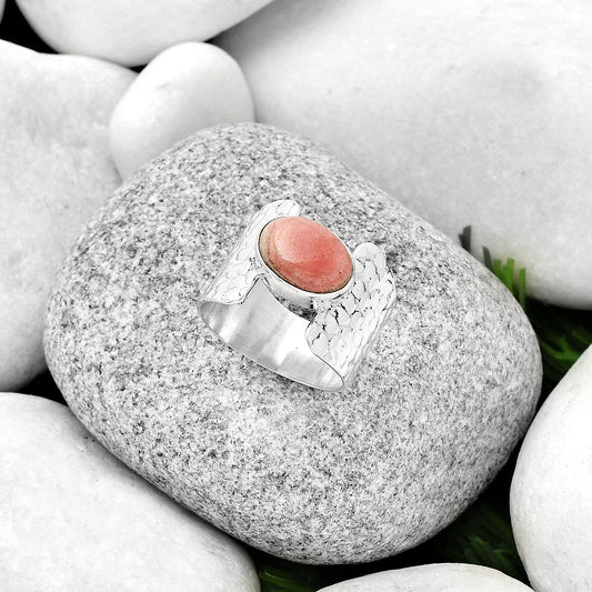 Natural Rhodochrosite Argentina Ring size-8.5 R-1450 SDR188358