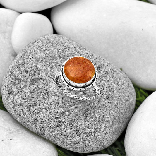 Natural Mookaite Ring size-8 R-1011 SDR188899