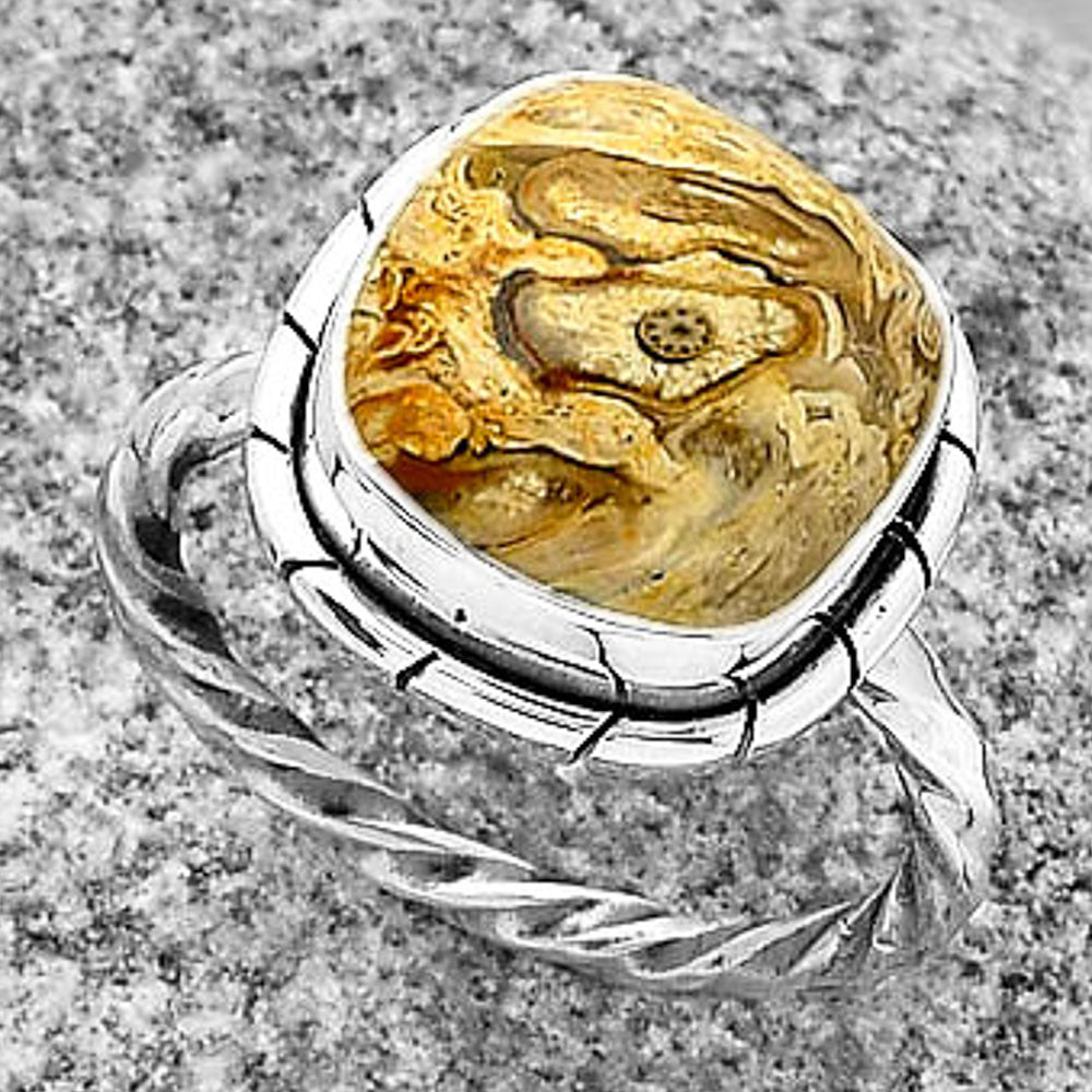 Natural Rock Calcy Ring size-7 R-1011 SDR188942