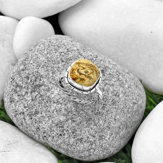 Natural Rock Calcy Ring size-7 R-1011 SDR188942