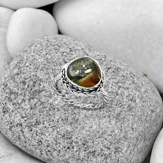 Natural Tabu Jasper Ring size-7 R-1142 SDR188972
