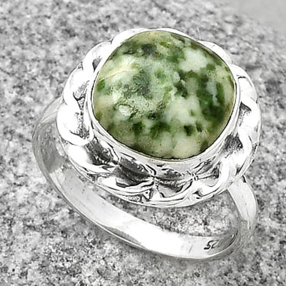 Natural Dioptase Ring size-8 R-1083 SDR189234