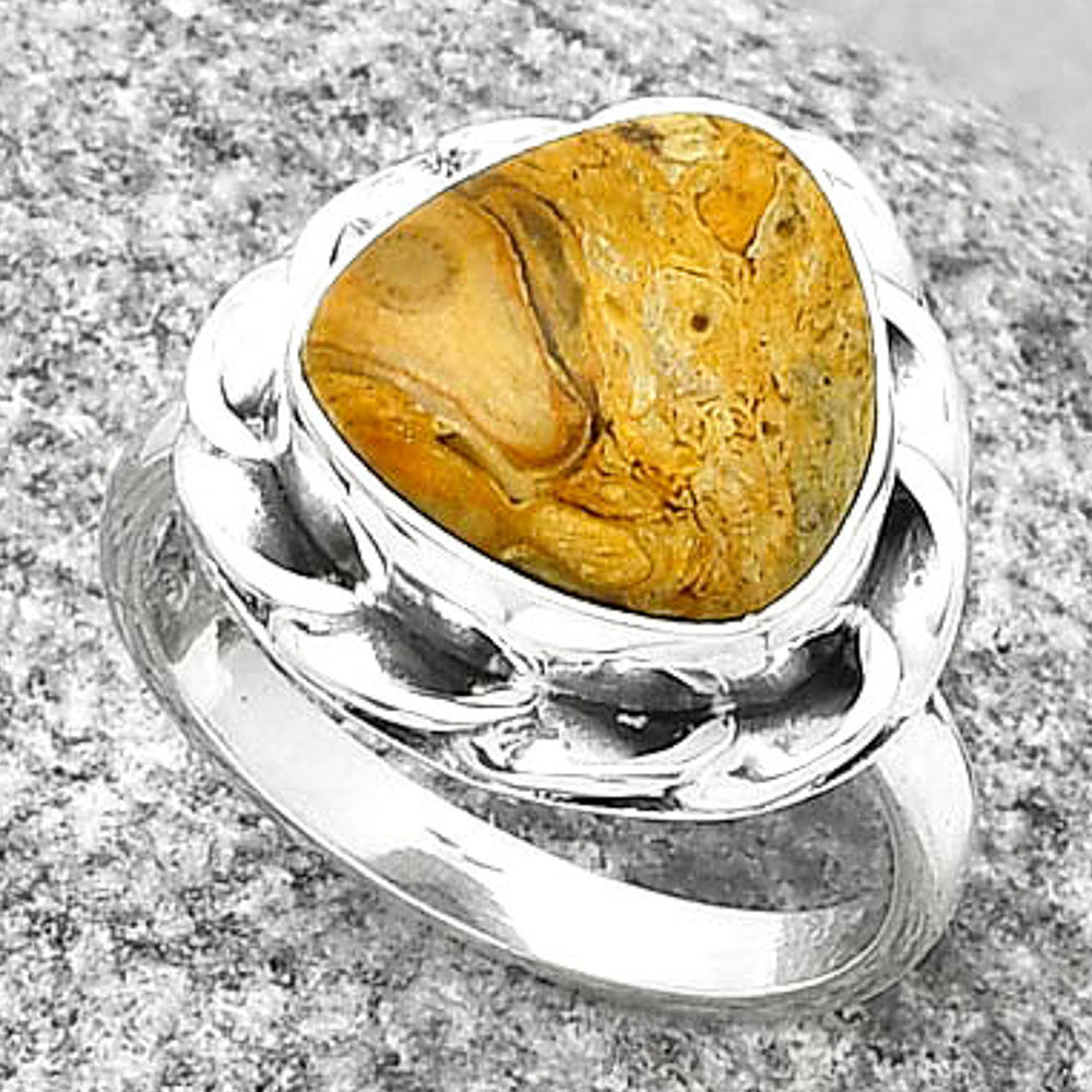 Natural Rock Calcy Ring size-7 R-1083 SDR189295