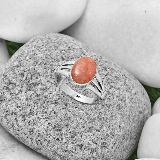 Natural Rhodochrosite Argentina Ring size-7.5 R-1535 SDR189937