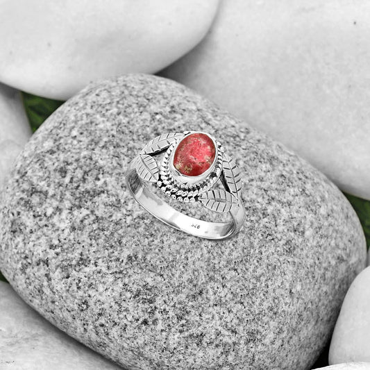 Natural Pink Thulite - Norway Ring size-8.5 R-1387 SDR190076