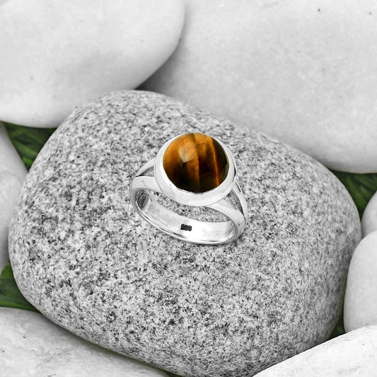 Natural Tiger Eye - Africa Ring size-7 R-1005 SDR190216