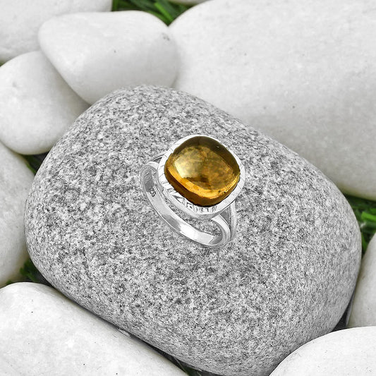 Natural Smoky Quartz - Brazil Ring size-8 R-1074 SDR190535