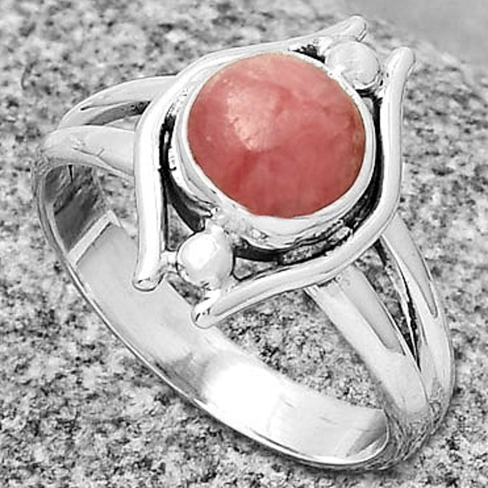 Natural Rhodochrosite Argentina Ring size-8 R-1663 SDR190770