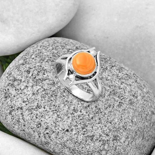 Natural Spiny Oyster Shell - Arizona Ring size-7 R-1663 SDR190774