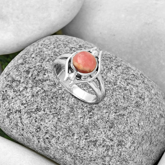 Natural Rhodochrosite Argentina Ring size-7.5 R-1663 SDR190778