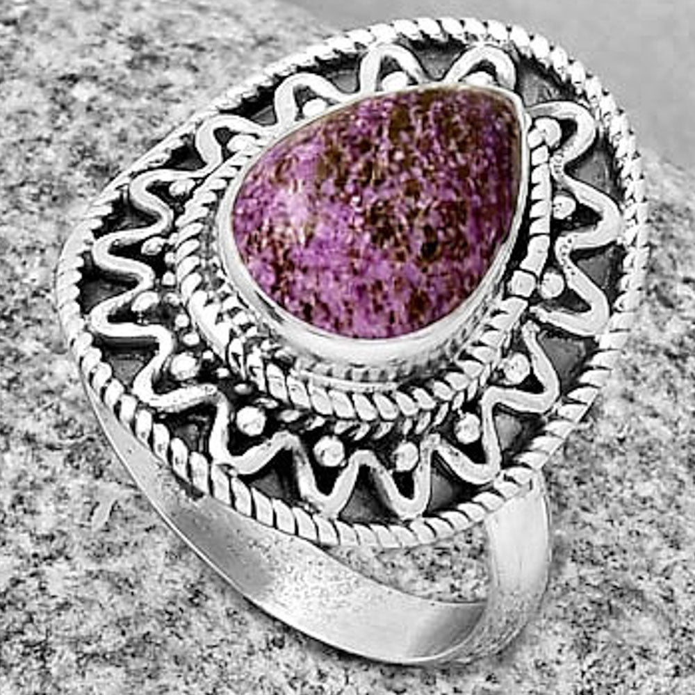 Natural Purpurite - South Africa Ring size-7 R-1501 SDR191215