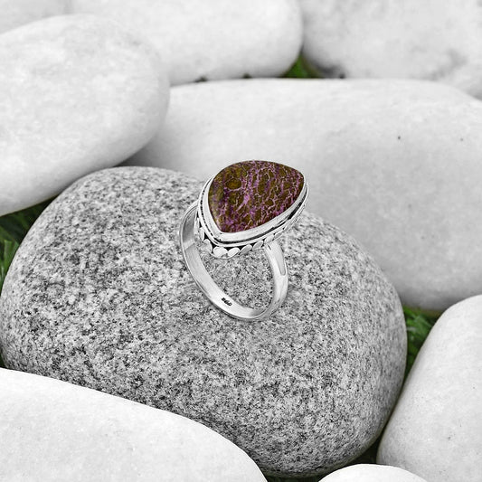 Natural Purpurite - South Africa Ring size-7.5 R-1499 SDR191439