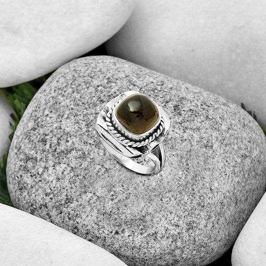 Natural Smoky Quartz - Brazil Ring size-7 R-1212 SDR191571