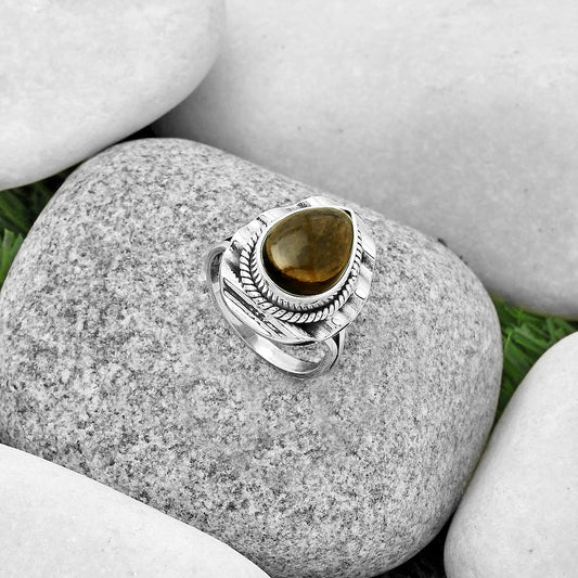 Natural Smoky Quartz - Brazil Ring size-7 R-1212 SDR191600