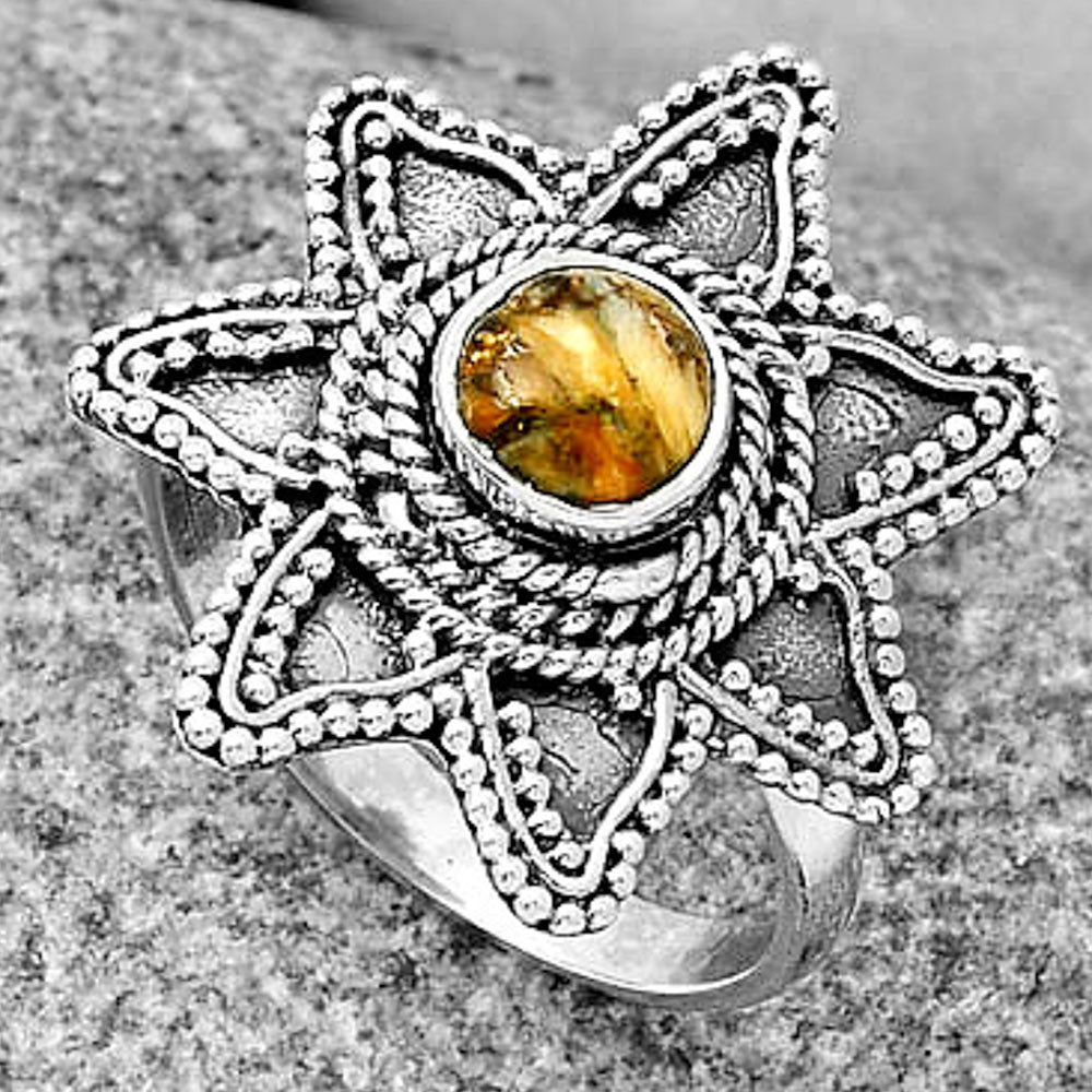 Spiny Oyster Turquoise - Arizona Ring size-8.5 R-1146 SDR191642