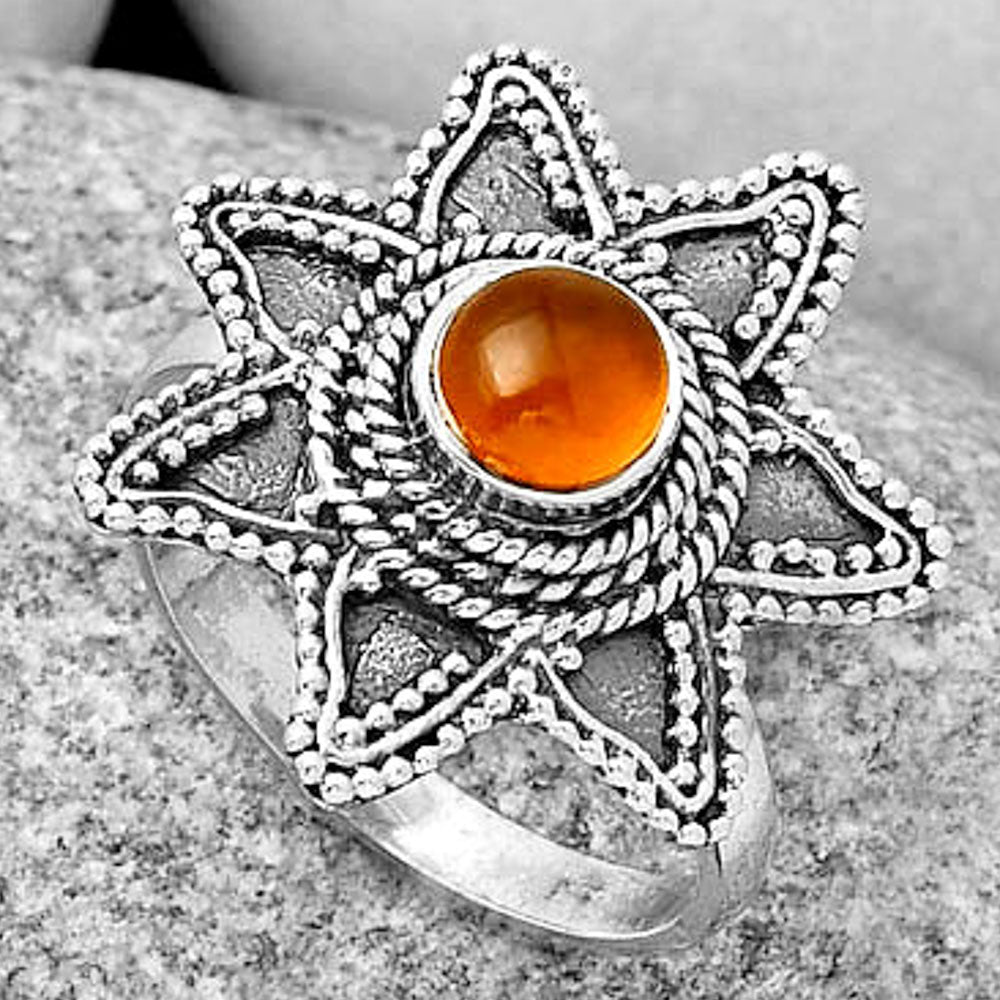 Natural Carnelian Ring size-8 R-1146 SDR191655