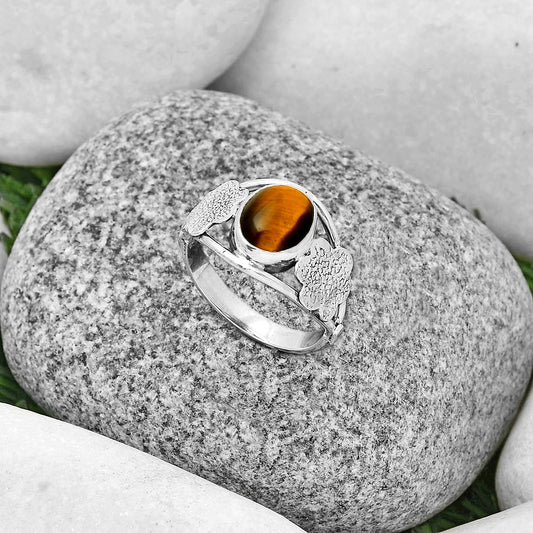 Natural Tiger Eye - Africa Ring size-8 R-1497 SDR192513