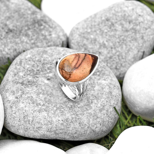 Natural Outback Jasper Ring size-8 R-1006 SDR193261