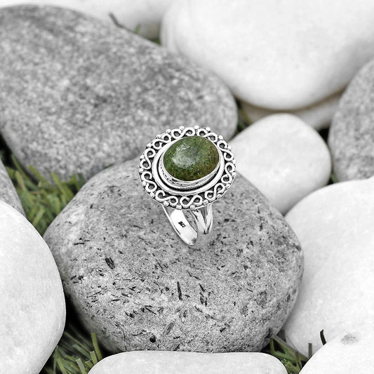 Natural Serpentine Ring size-9 R-1164 SDR194191