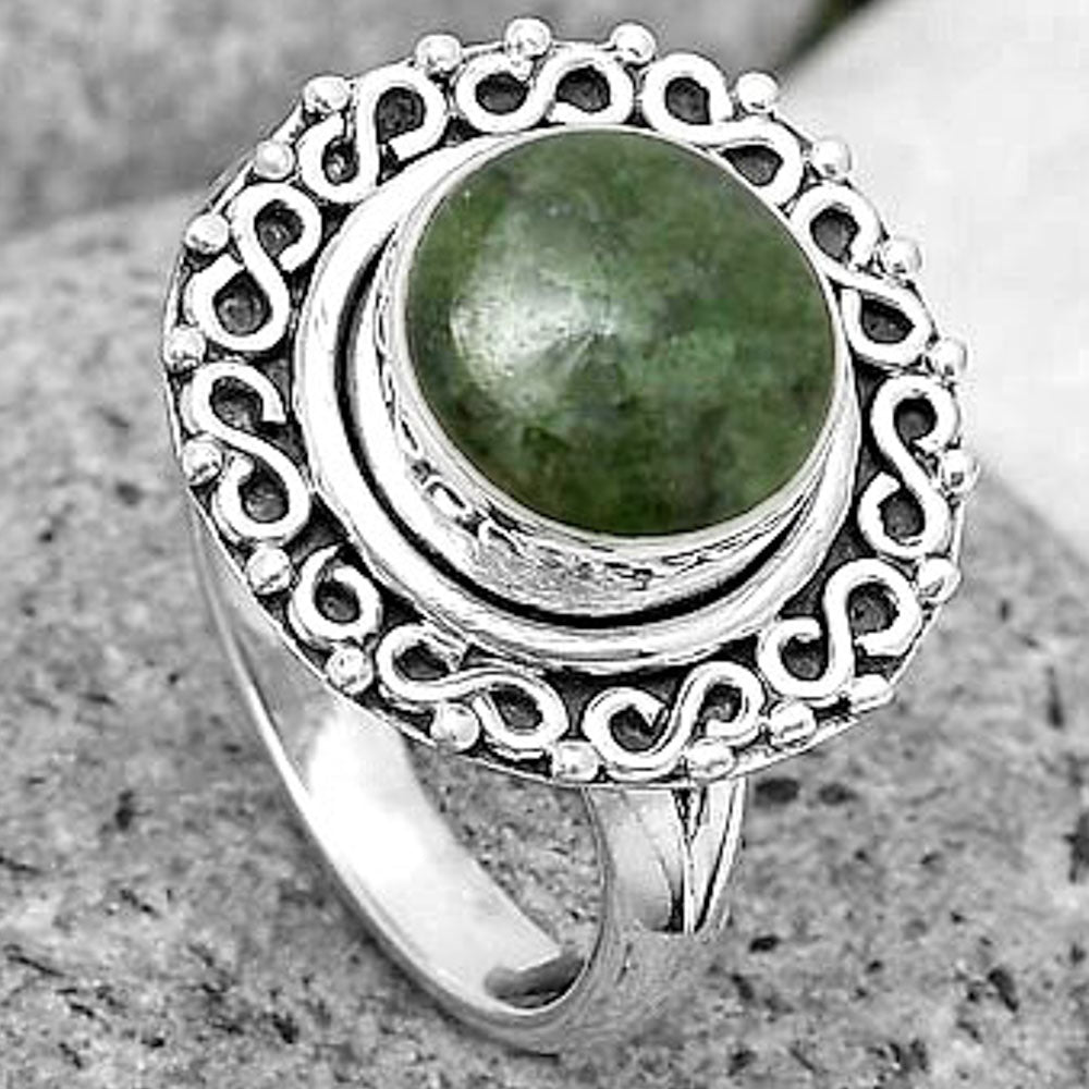 Natural Serpentine Ring size-7 R-1164 SDR194192