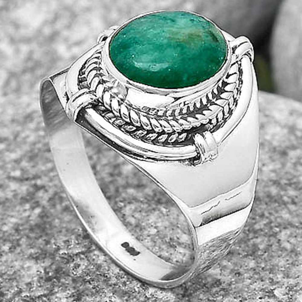 Natural Paraiba Amazonite Ring size-8 R-1539 SDR196621