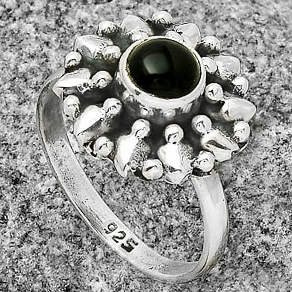 Natural Black Onyx - Brazil Ring size-8 R-1484 SDR196881