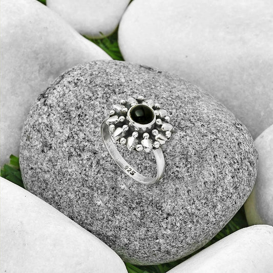 Natural Black Onyx - Brazil Ring size-8 R-1484 SDR196881