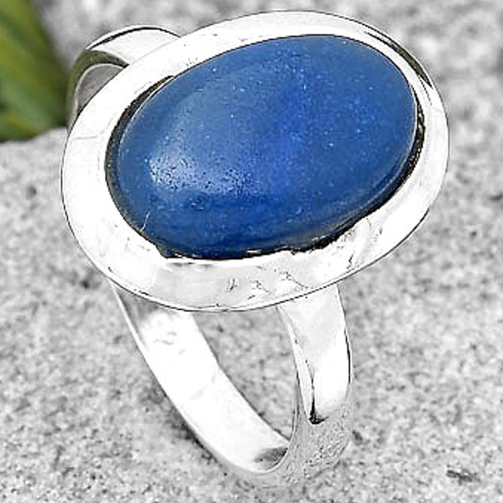 Natural Blue Quartz Ring size-9 R-1059 SDR197348