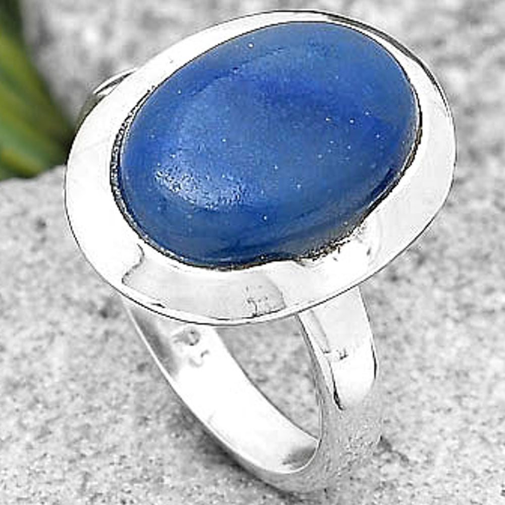 Natural Blue Quartz Ring size-6.5 R-1059 SDR197351