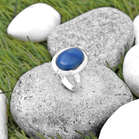 Natural Blue Quartz Ring size-6.5 R-1059 SDR197351