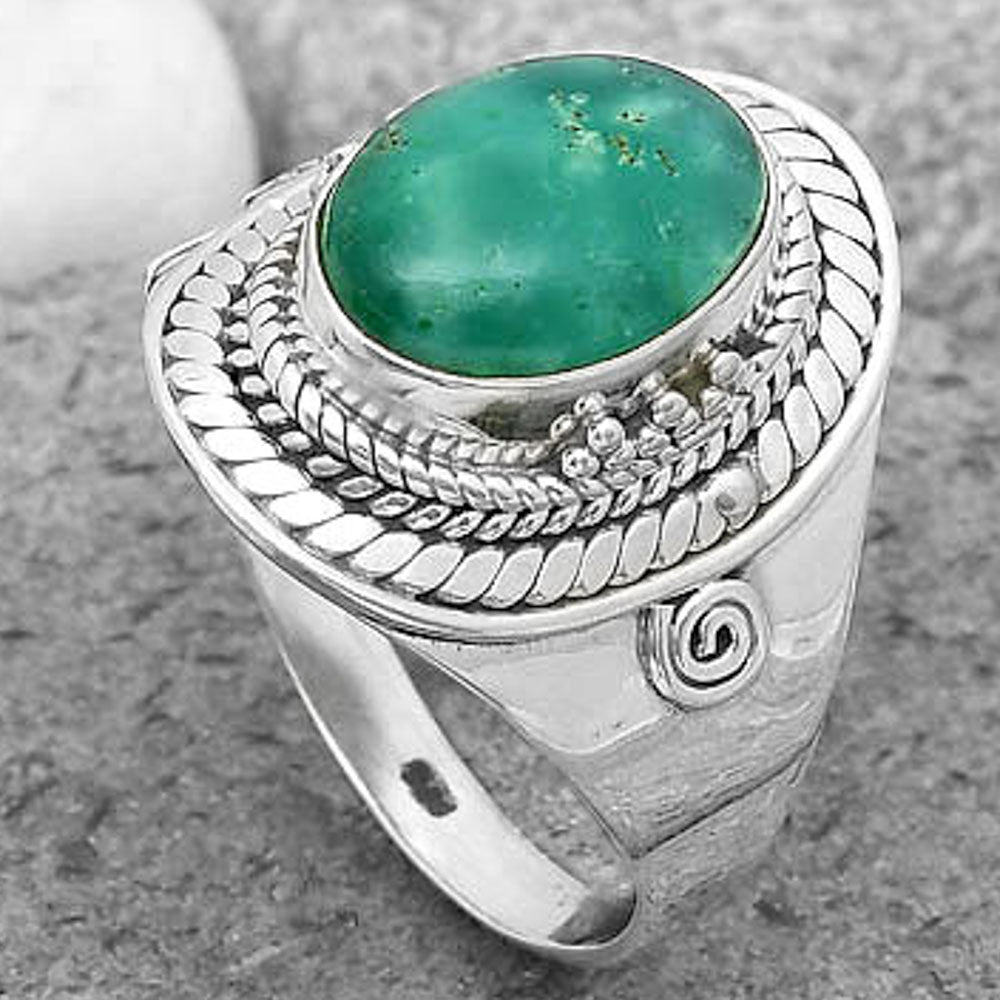 Natural Paraiba Amazonite Ring size-8 R-1398 SDR199970