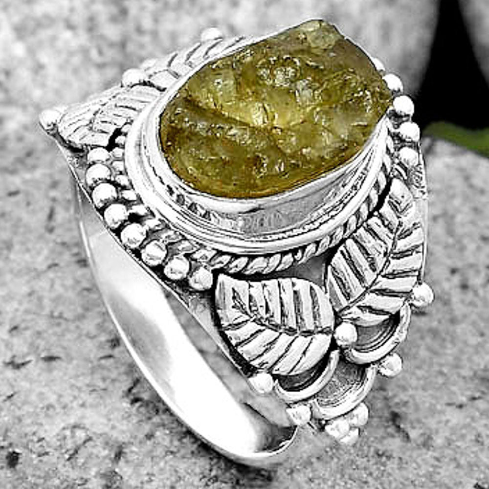 Natural Rare Kornerupine Rough Ring size-7.5 R-1387 SDR200240