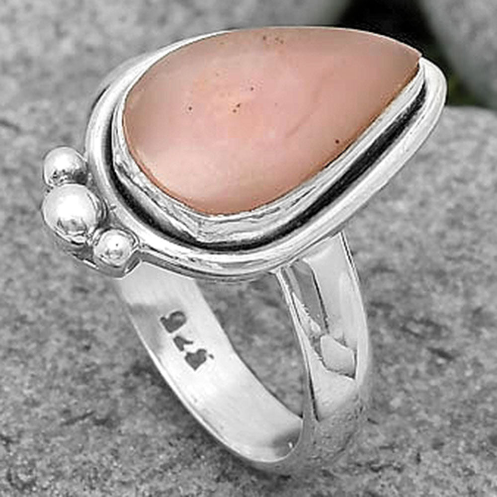 Natural Guava Quartz - Brazil Ring size-7 R-1495 SDR201567